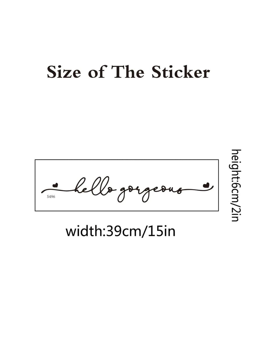 "Hello Gorgeous" Sticker