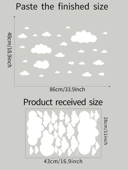 White Clouds Wall Sticker