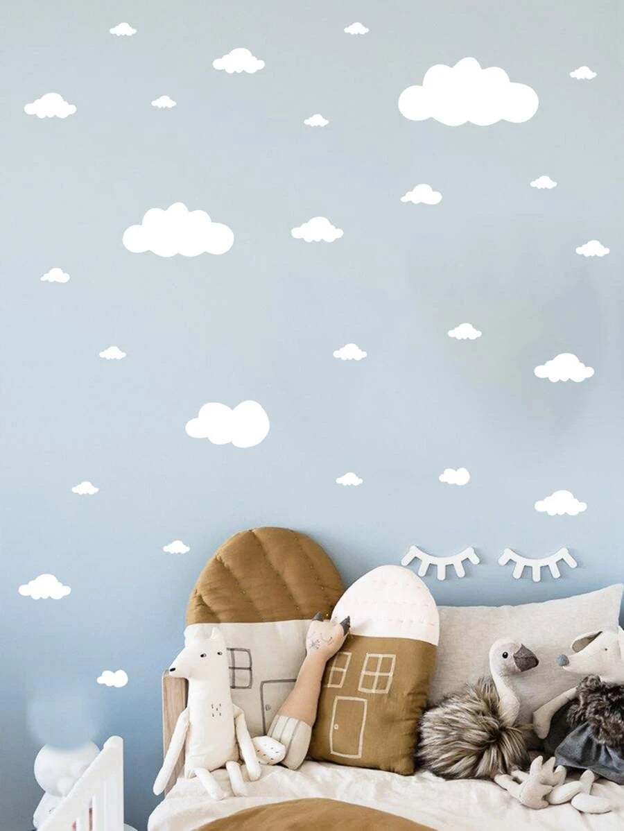 White Clouds Wall Sticker