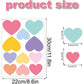 Multicolor Hearts Wall Stickers