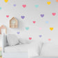 Multicolor Hearts Wall Stickers