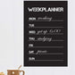 Weekly Planner Blackboard Sticker & Cleaner