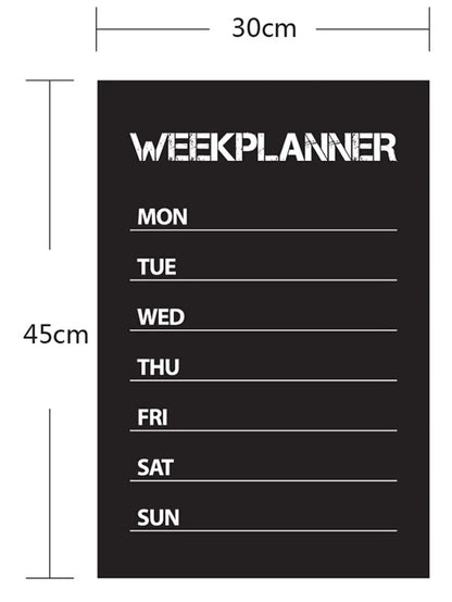 Weekly Planner Blackboard Sticker
