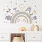 Animals on Rainbow Wall Sticker