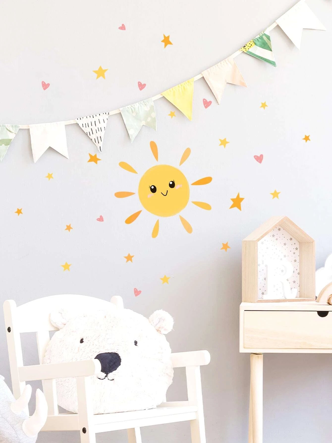 Sun, Stars & Hearts Wall Stickers