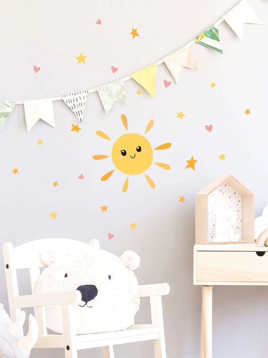 Sun, Stars & Hearts Wall Stickers